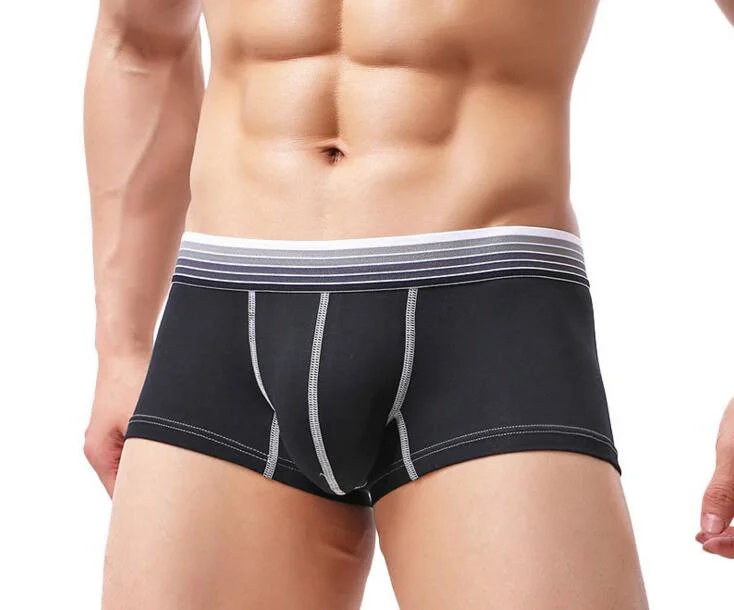 Men Comfortable Underwear Boxers Breathable Cotton Briefs