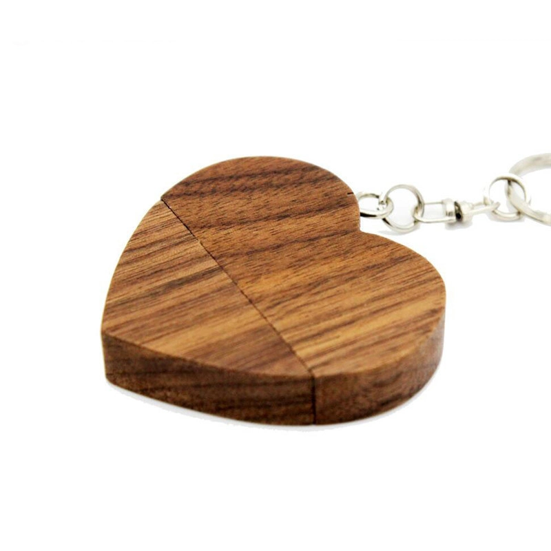 U Disk Wooden Heart Pendrive 256GB 8GB 64GB 32GB 128 4 16 256 GB Pen Driver Cle USB 2.0 Flash Drive Disk Personalise Love Gift