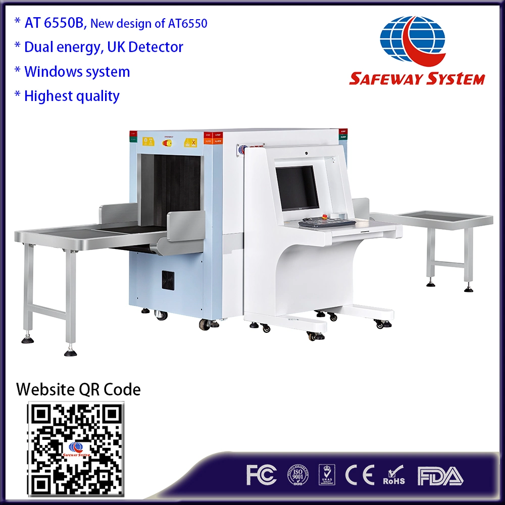 6550 Airport Cabin Security X-ray Baggage Scanner for Luggage and Parcel Scanning and Screening with CE, FDA Approved Direct Wholesale/Supplier Price From China