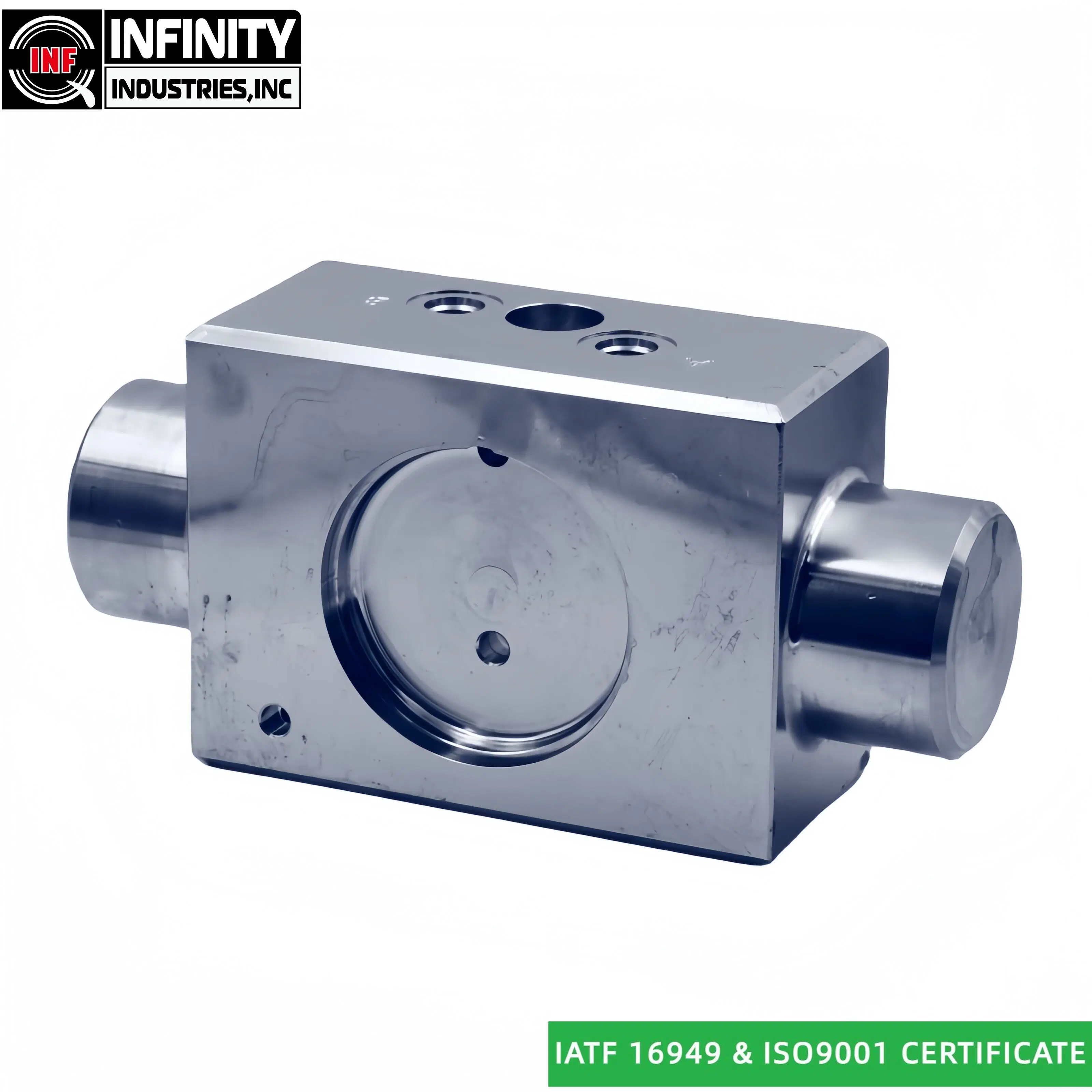 Pieza de fresado CNC para cilindros hidráulicos como extremo de cilindro Y válvulas