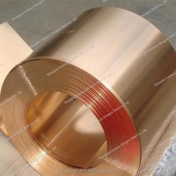 Factory Customized Cu99.9%Min T2 Soft / Half Hard Pure Alloy Thin Copper Foil / Strip Coil Brass Strip