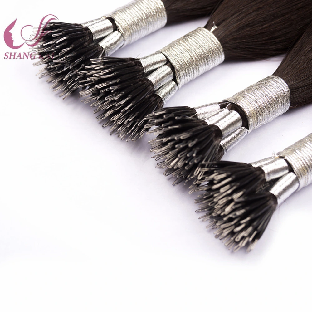 Factory Wholesale/Supplier Nano Tip Cuticle Aligned Hair Extension Human Hair Russian/Mongolian Remy