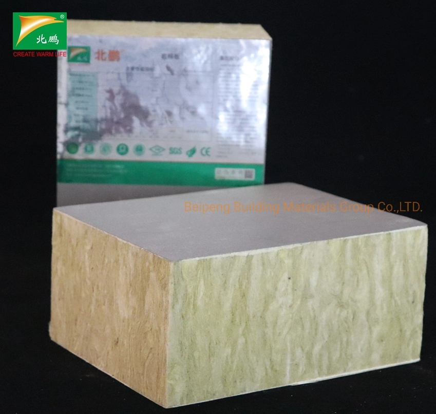 High Quality Rock Wool 50mm Thickness Soundproof Thermal Insulation Board for Building Fireproof