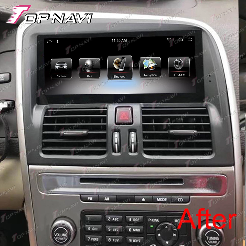 Android seis Core Car Radio estéreo Vídeo Car DVD multimédia Leitor para o ecrã táctil Volvo XC60 2015 2016 2017