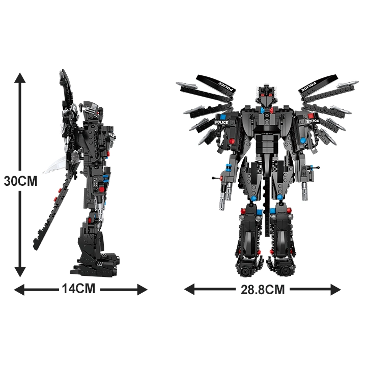 WOMA Toys Amazon Hot sale équipe de l'équipe de l'équipe de l'Entertaining robot hélicoptère Ensemble de blocs de construction de briques de bricolage pour enfants de Transform Toys for Children