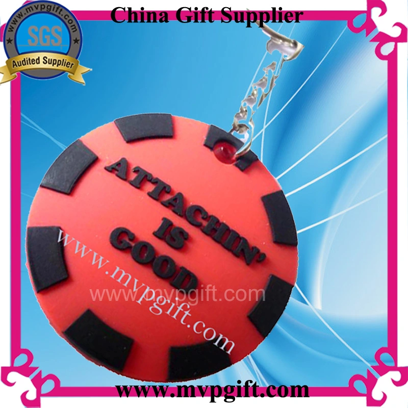 China Custom Plastic PVC Promotion Gift Key Holder