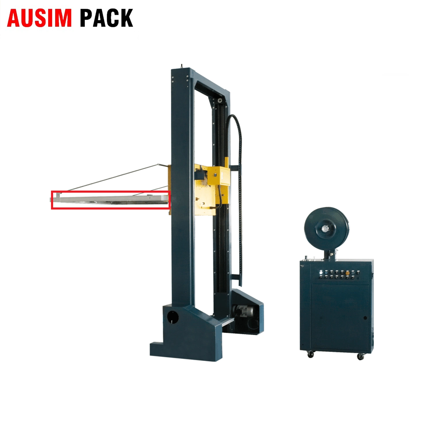 High quality/High cost performance Full Automatic Euro-Style Pallet Horizontal Pet/PP Strapping Machine with Strong Frame Arch