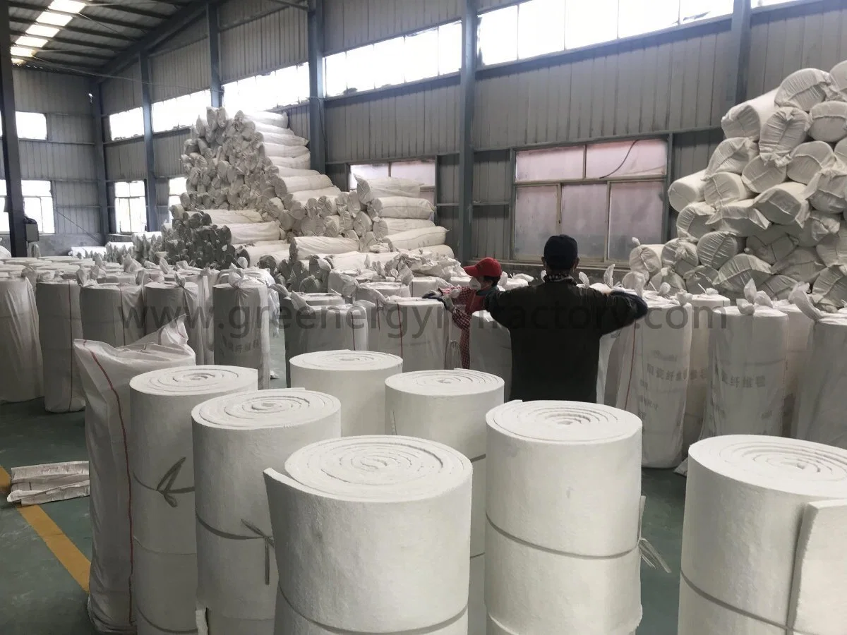 Greenergy Refractory Alumina Silicate Heat Proof Ceramic Fibre Rolls Cotton Thermal Insulation Materials Furnace Lining Mineral Wool Fiber Ceramic Blanket