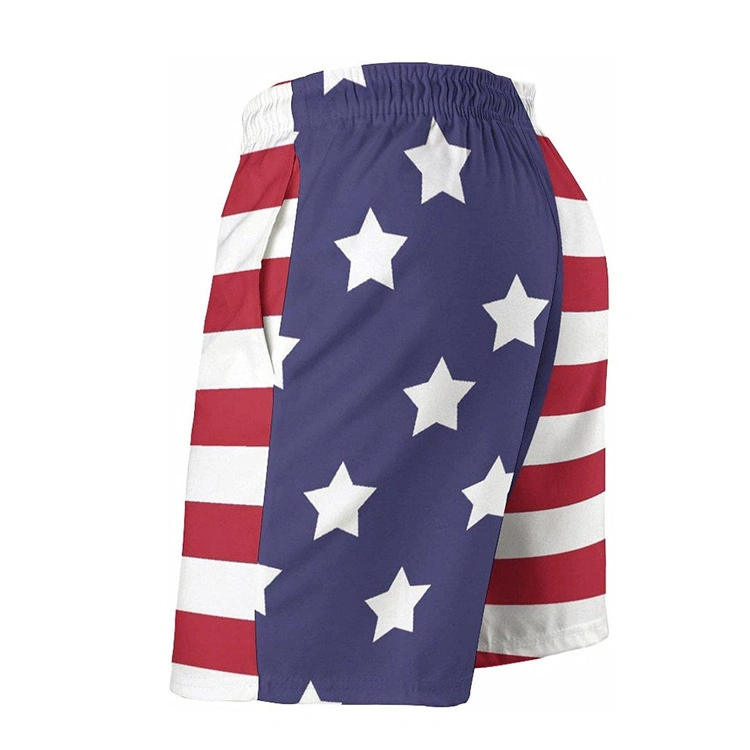 American Style 3D Printing Sublimation Polyester Shorts für Herren