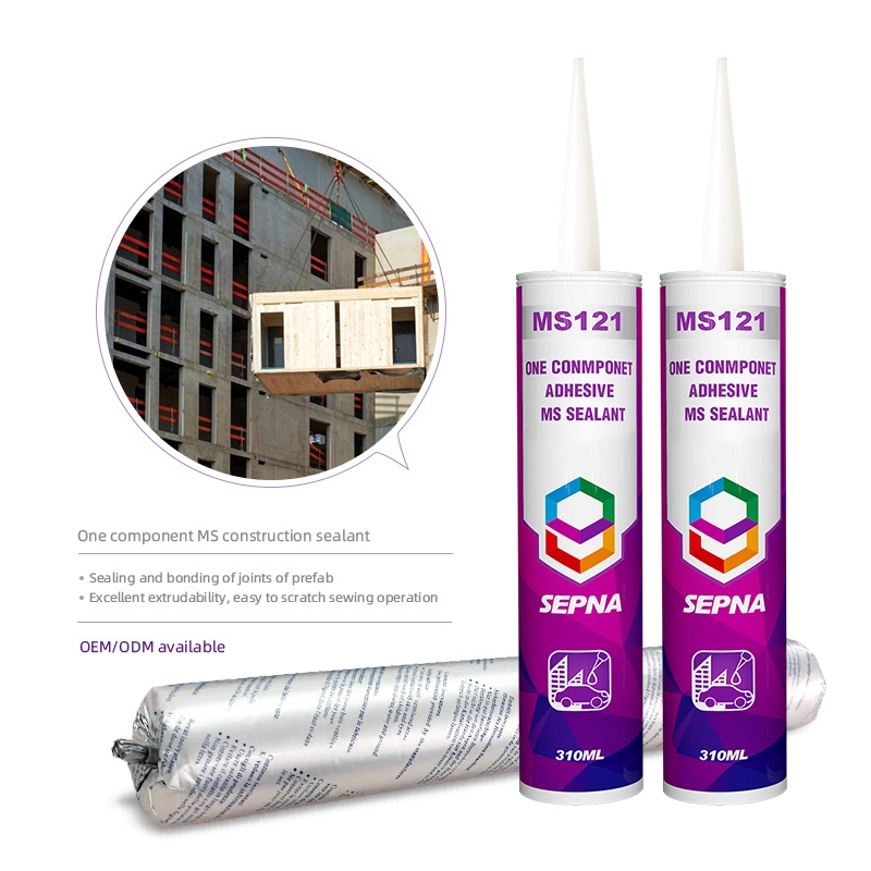 Fast Curing Single Component Paste Ms Construction Sealant for Concrete Prefab Side Fascia 310ml