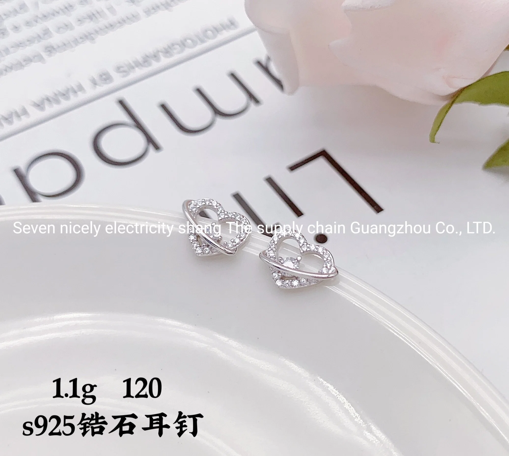 OEM Custom Mode bijoux de haute qualité 925 Sterling Silver Earrings Hot Sale Femmes Accessoires