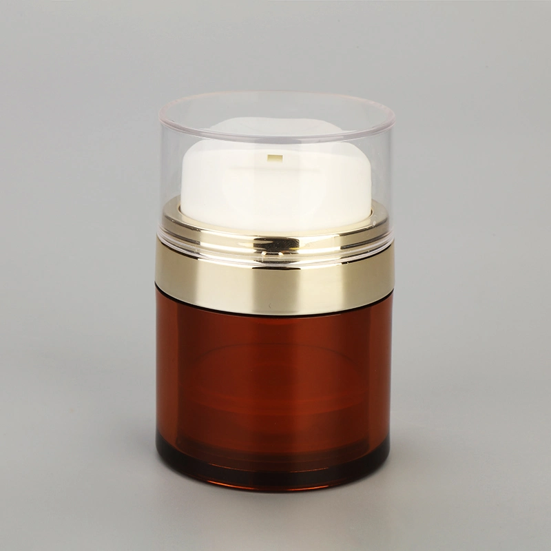 15g 30g 50g Pure Color White Plastic Cosmetic Container Airless Pump Jar Packaging for Cream