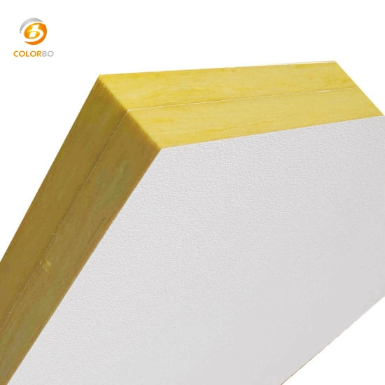 Jaune clair TYPE A Fibre de verre acoustique Home Studio son insonorisé Panneau absorbant en fibre de verre rigide