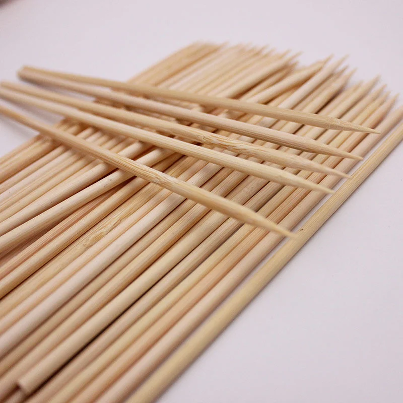 Disposable Biodegradable BBQ Skewer Bamboo Sticks