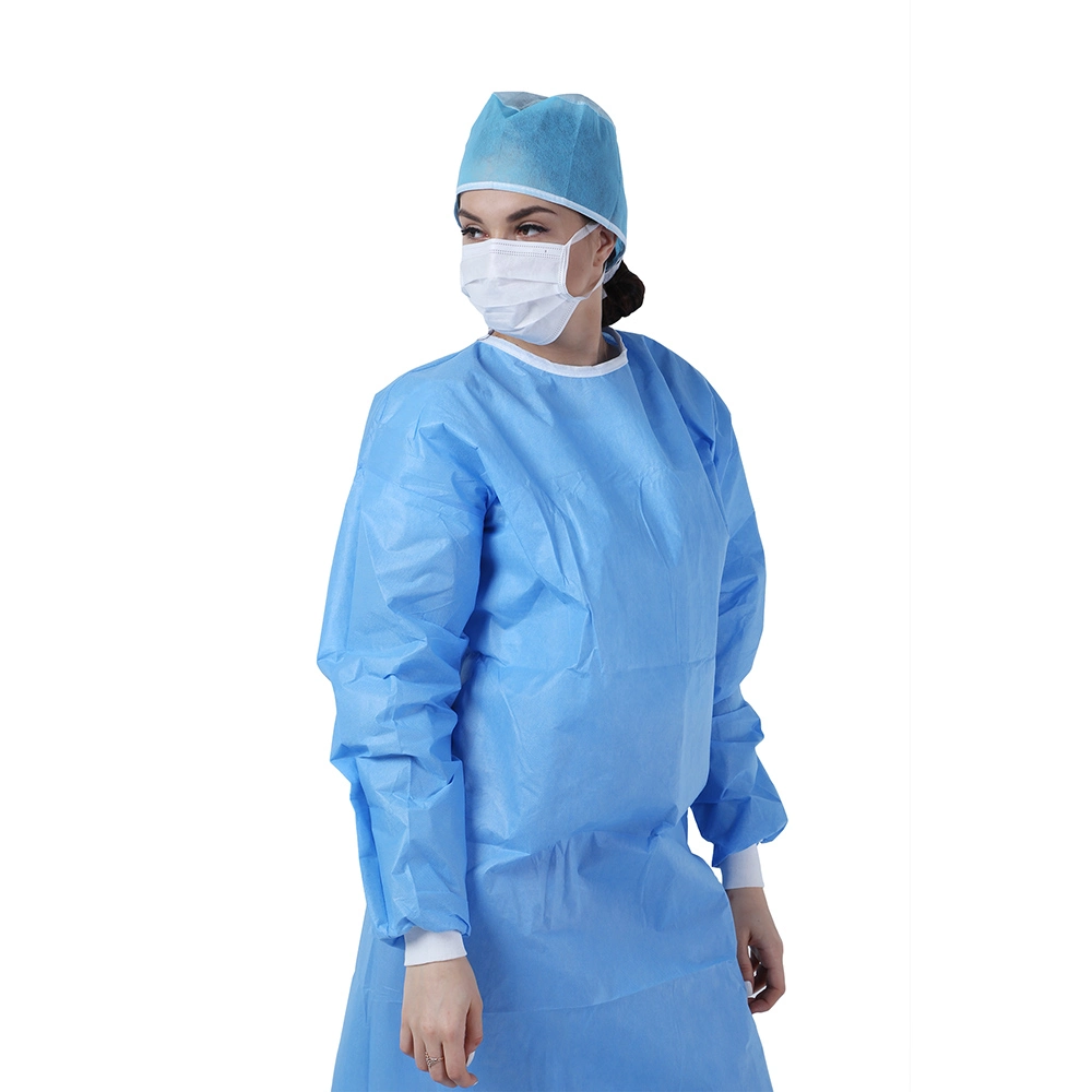 Morntrip Isolation Insulation Non Woven SMS Protective Surgical Disposable Long Sleeve Gowns for Medical