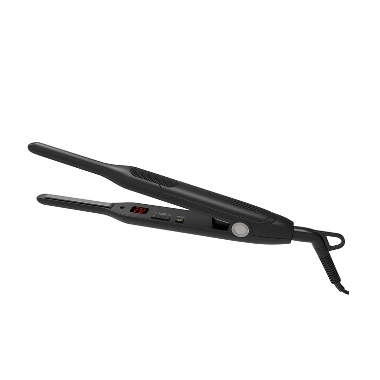 Pencil Thin 3/10 Flat Irons Pixie Cut Small Men Use Beard 1/3 Hair Straightener Titanium Flat Iron for Short Hair