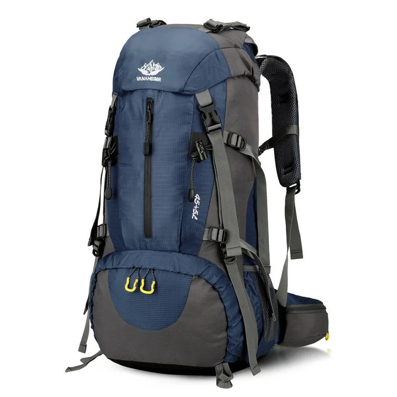 High-Capacity Travel Canvas Tote Rucksack Backpack Outdoor Travel Sports Waterproof Hiking Bag Gym Bag