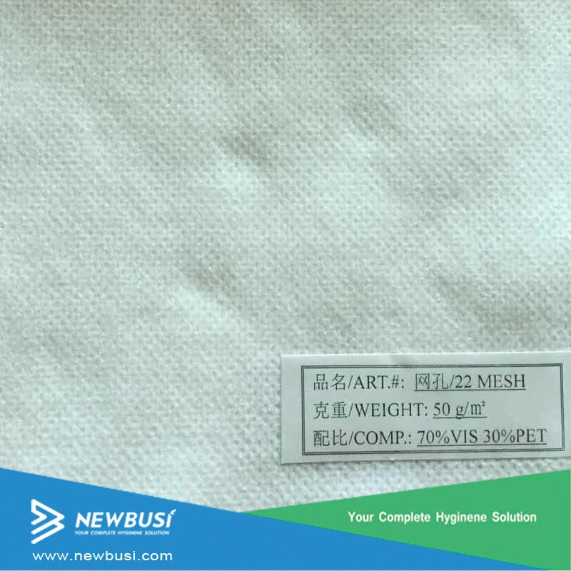 45-100GSM Plain and Cross Embossed Spunlace Non Woven Fabric