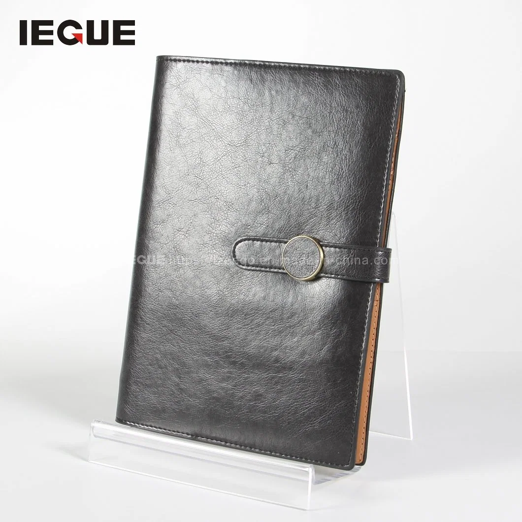 La sublimación de cuero de lujo personalizado promocional magnético blanco Cuaderno Cuaderno Planner