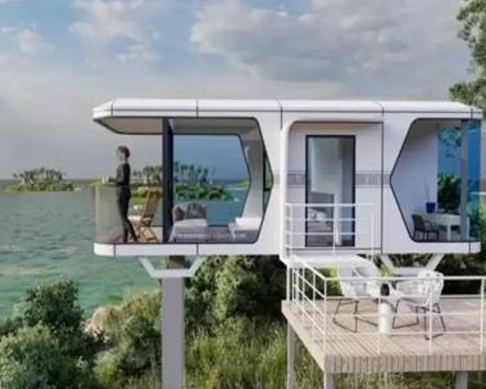 Modulares Haus Outdoor Space Capsule Vorgefertigte Bewegliches Hotel