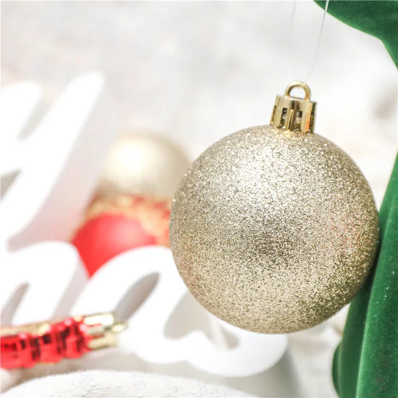 Décoration de boule de Noël en plastique de luxe de haute qualité.