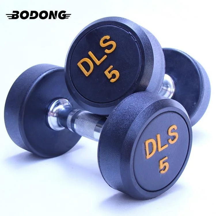 Hot Selling Outdoor Indoor Exercise Equipment Dumbbell Weight Best Rubber Dumbbells