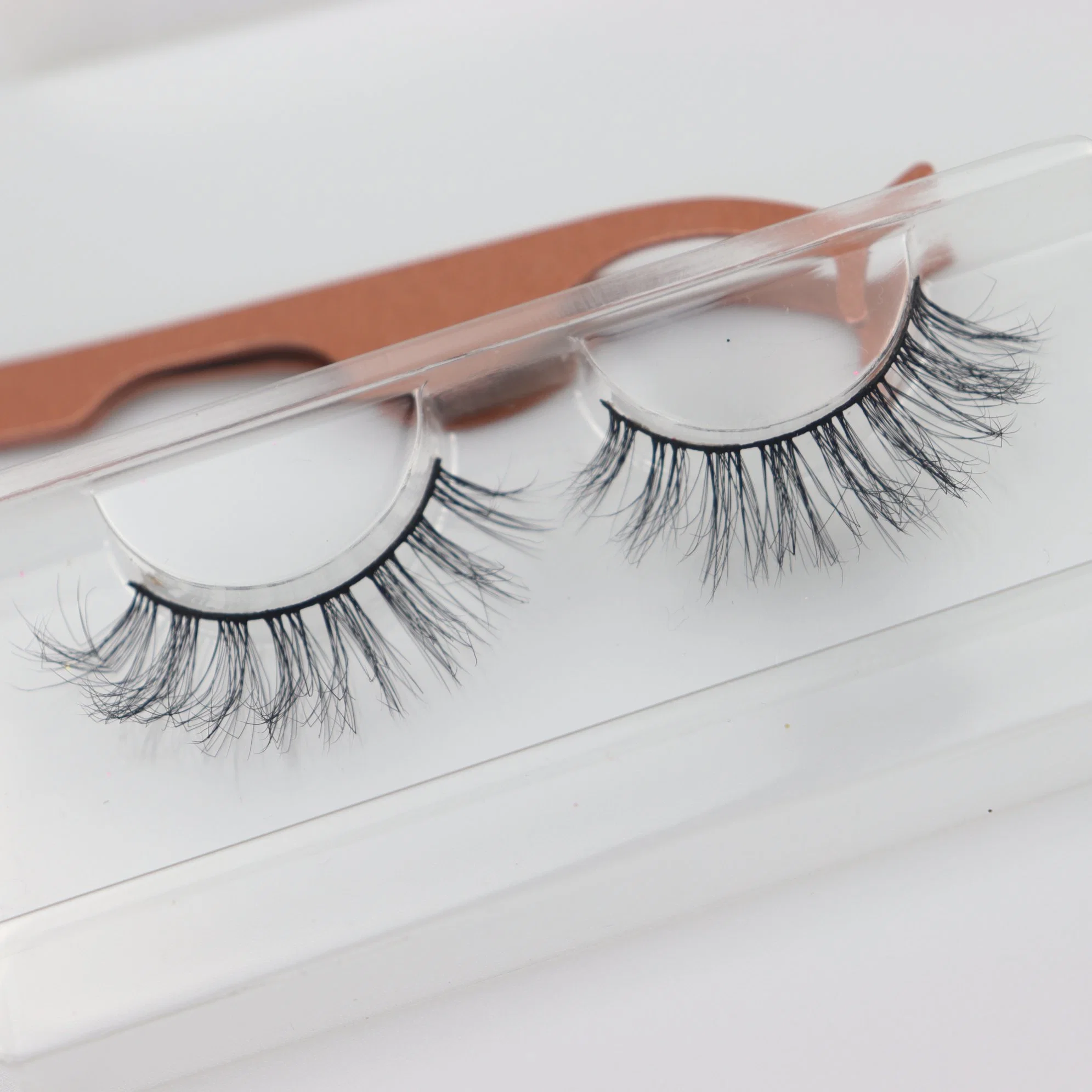 Oferta Corea ojos pestañas aspecto clásico hecho a medida Eyelash Box