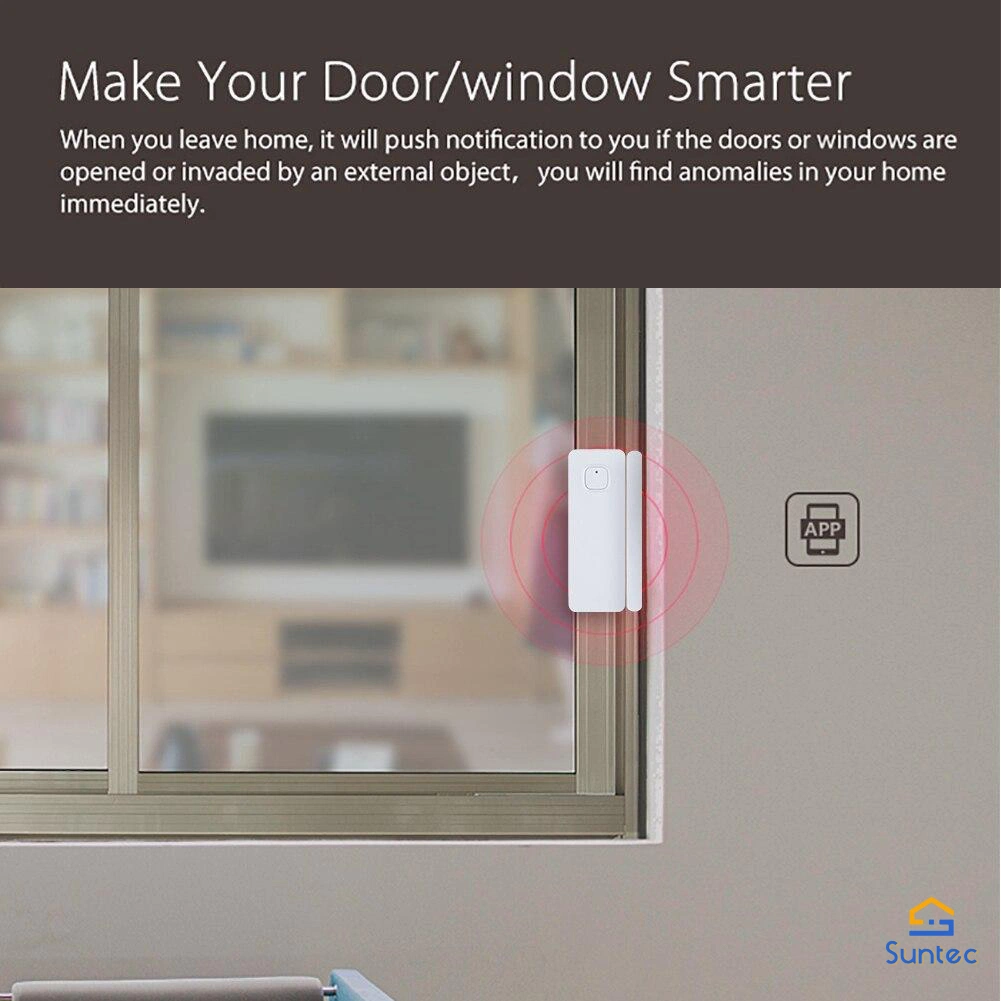 WiFi Smart Door Sensor Window Detector Alarm Tuya APP