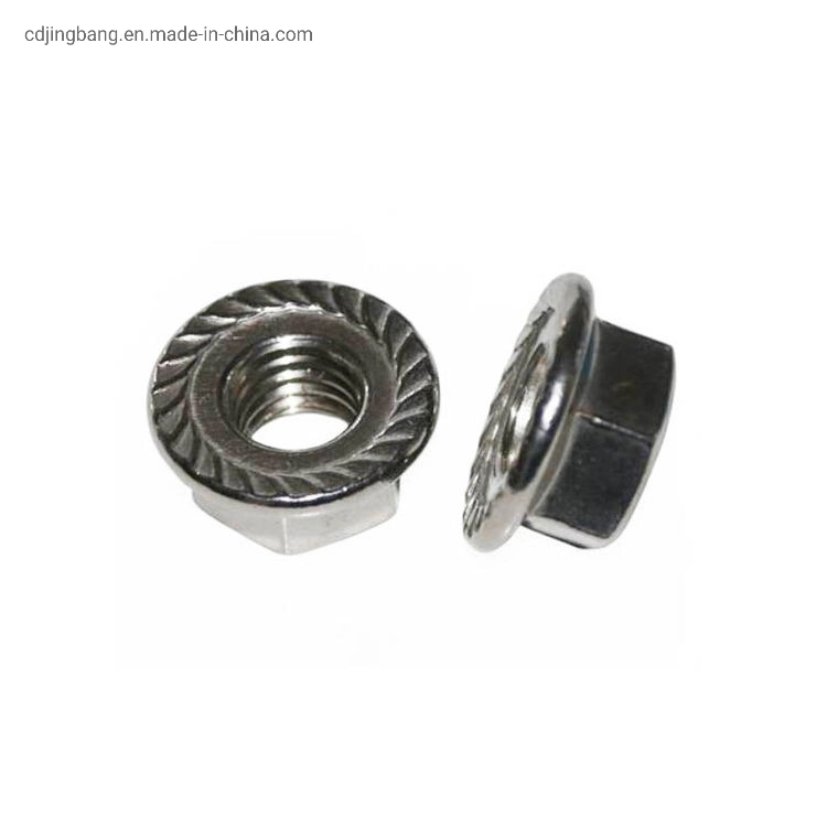 Zinc Plated M6 M8 M10 M4 M12 M14 Flange Nut