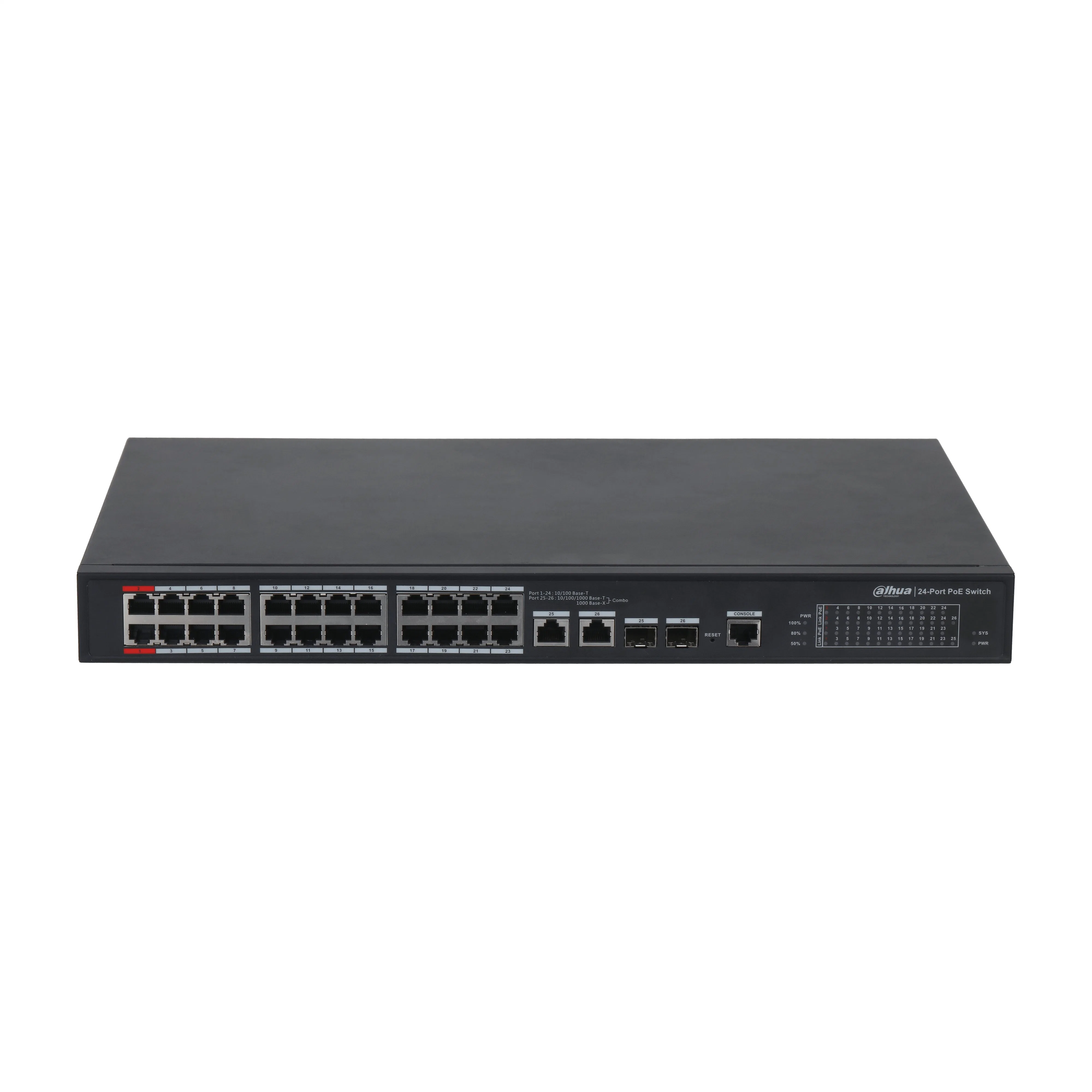 Pfs4226-24et-240 24-Port 100 Mbps + 2-Port Gigabit Managed Poe Switch Watchdog with 250 M Long Distance Poe Layer 2 Transmission