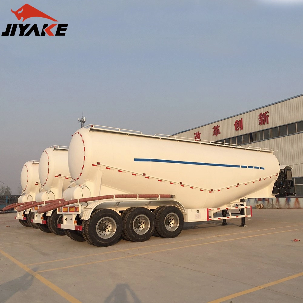 Customized 50t 2 Axles 3 Axles Cement/Fly Ash/Powder Material/ Bulk Cement Tanker Trailer Silo Tank Truck Semi Trailer Dry Bulk Trailer Cement Bulk Trailer