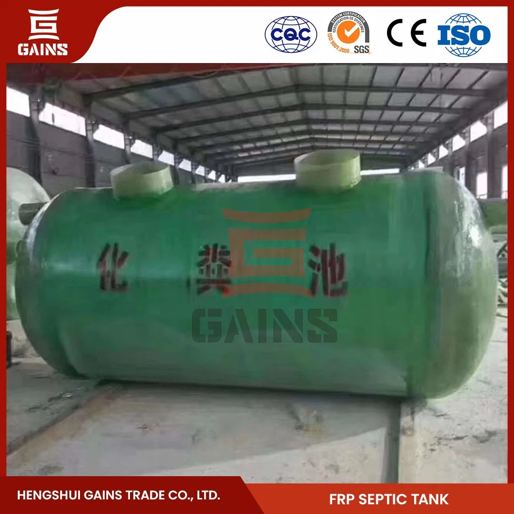 Gewinne Fiberglas Kleine Wicklung Septic Tank Hersteller China Fiberglas Wicklung Klärgrube