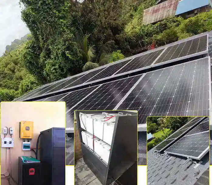 Wholesale/Supplier 5kw 6kw Hybrid Solar Power System Home 6000W Photovoltaic Kit