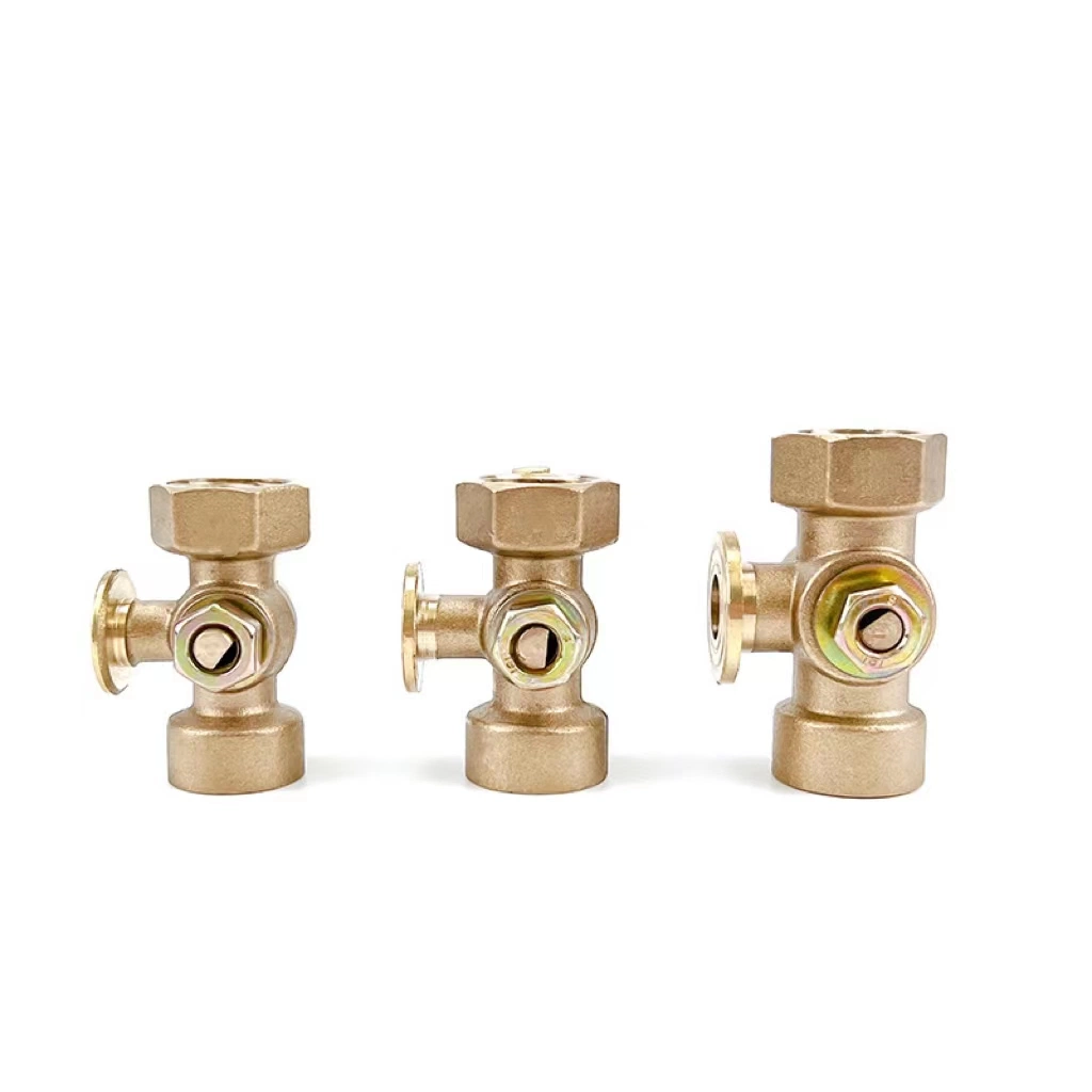 Brass High Pressure Three-Way Plug Valve