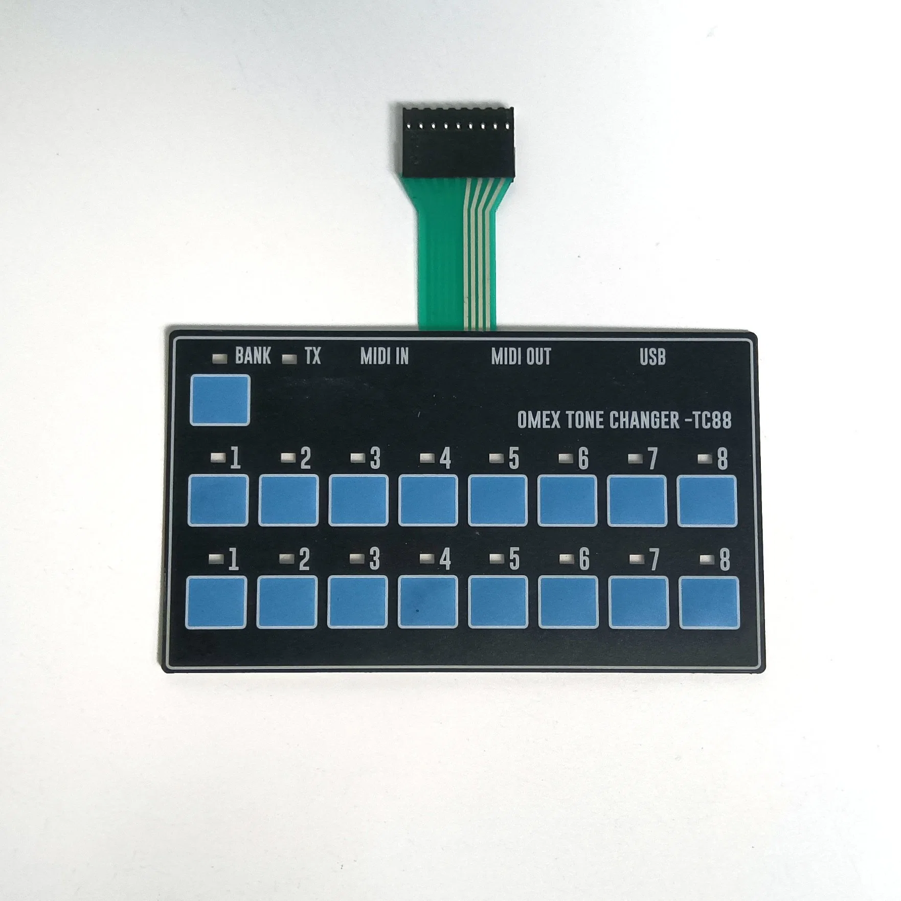 Custom Interruptor de Membrana Teclado com cabo flexível e Metal Teclado Dome