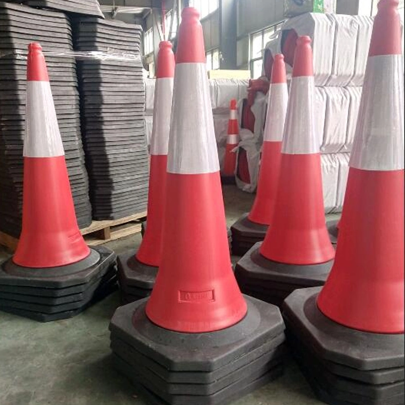 High quality/High cost performance Fluorescent PE Plastic Road Marking Road Cone for Sale