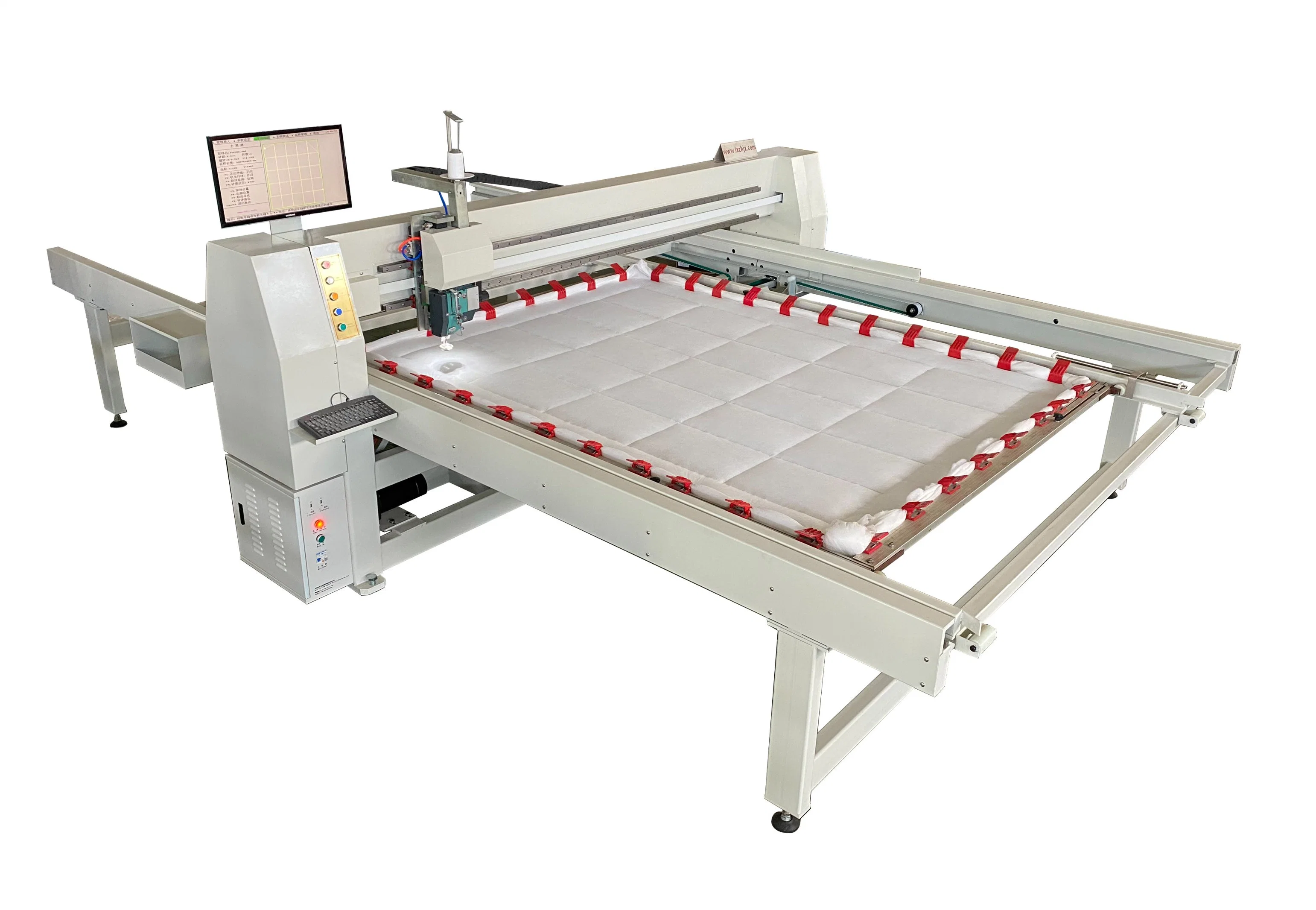 Hfj-28A-2 seule tête ordinateur Quilting Machine avec literie en duvet haute vitesse pour jeux de plaquettes de contrat cadre de la Courtepointe matelas