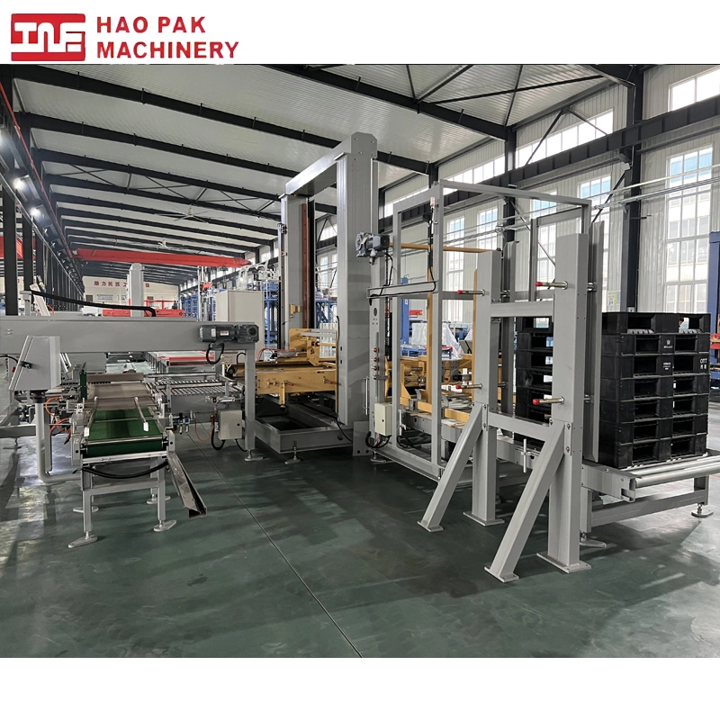 High Speed Palletizing Production Line Stacking Stacker Robot Palletizer Machine with Low Price