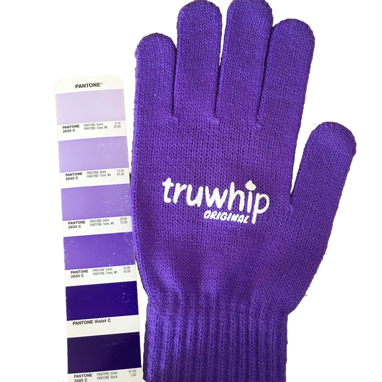 Good Quality Pantone Color Acrylic Polyester Warm Non-Slip Labor Gloves