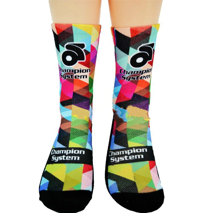 Custom Logo Compression Stockings Cycling Socks Fit for Edema, Diabetes, Varicose Veins, Running Marathon Sports Socks