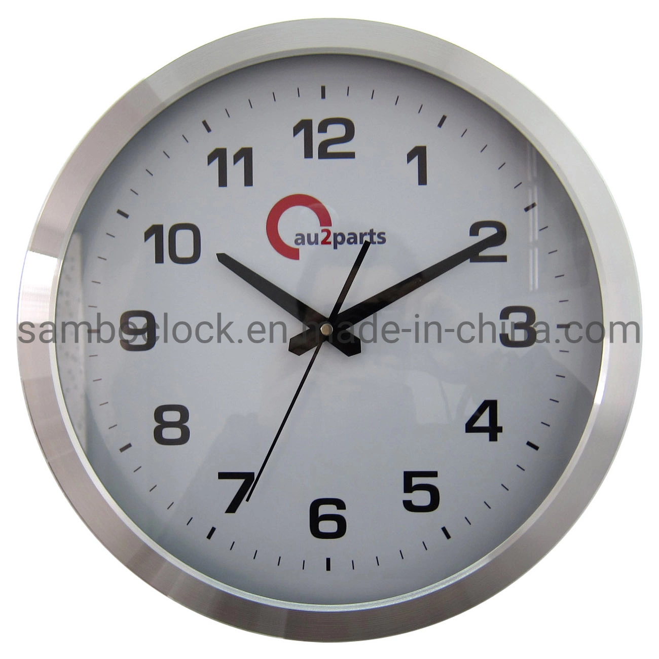 Round Promotional Gifts Metal Aluminum Wall Clock with Logo