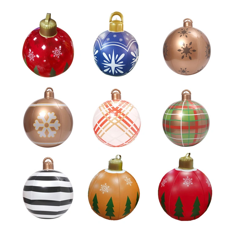 Promotion en PVC – boules de Noël à motif d'objets gonflables