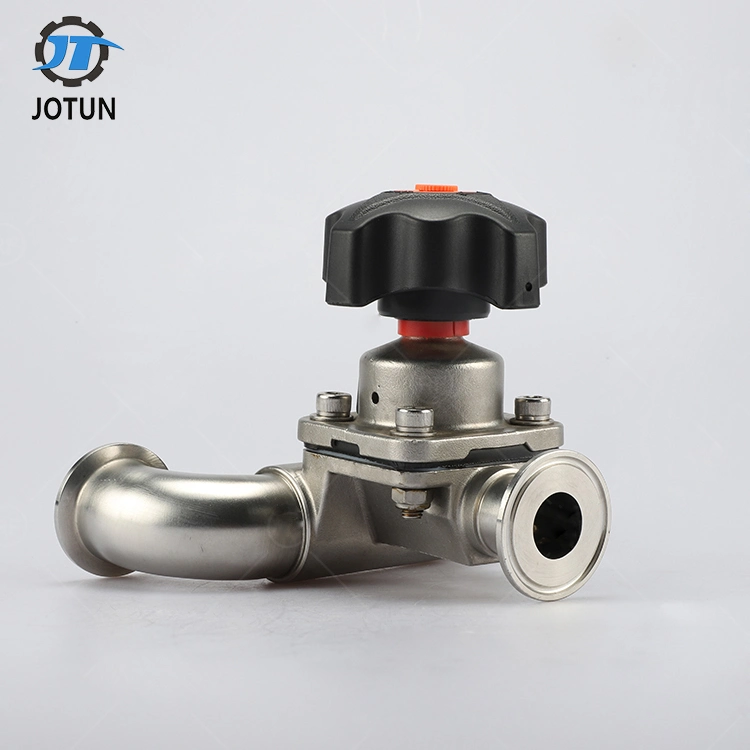 China Jotun Stainless Steel Sanitary Clamped Manual Diaphragm Valve