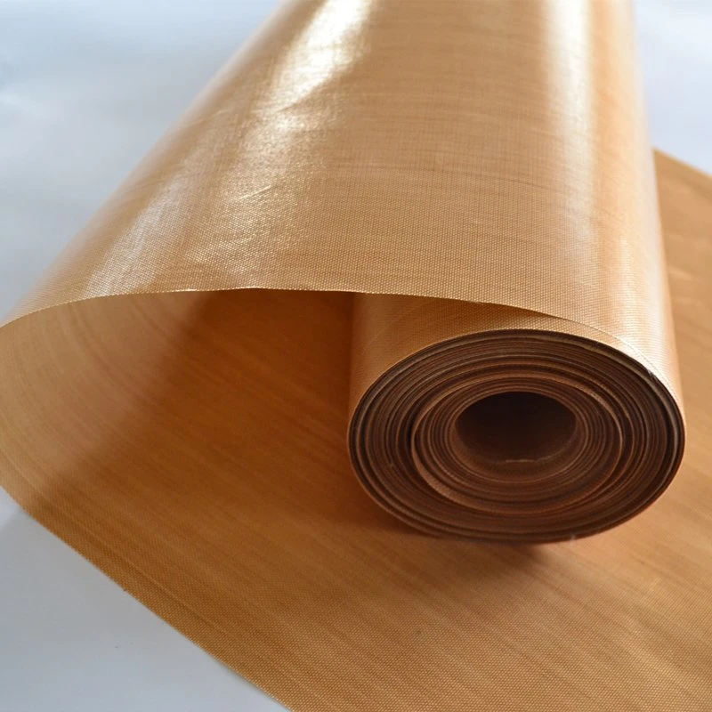 Ultrathin 0.08mm 140GSM PTFE Coated Fiberglass Fabric for Plastic Film Industry