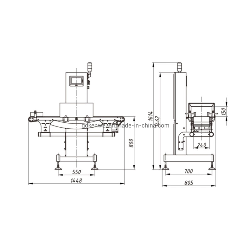 Metal Detector for Aluminum Foil for Coffee Bags Jw-Gl2415