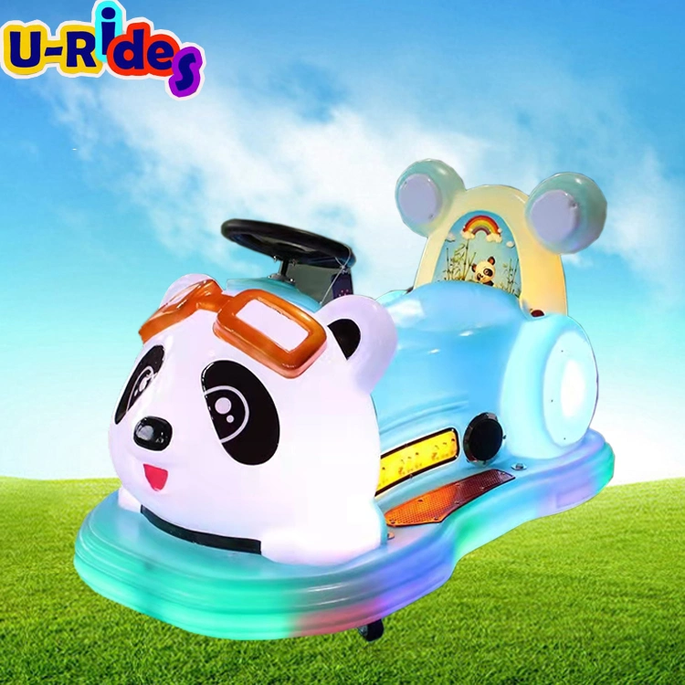 Clignotement du témoin à LED kids ride panda voiture électrique animal ride voiture jouet pour un terrain de jeux fun