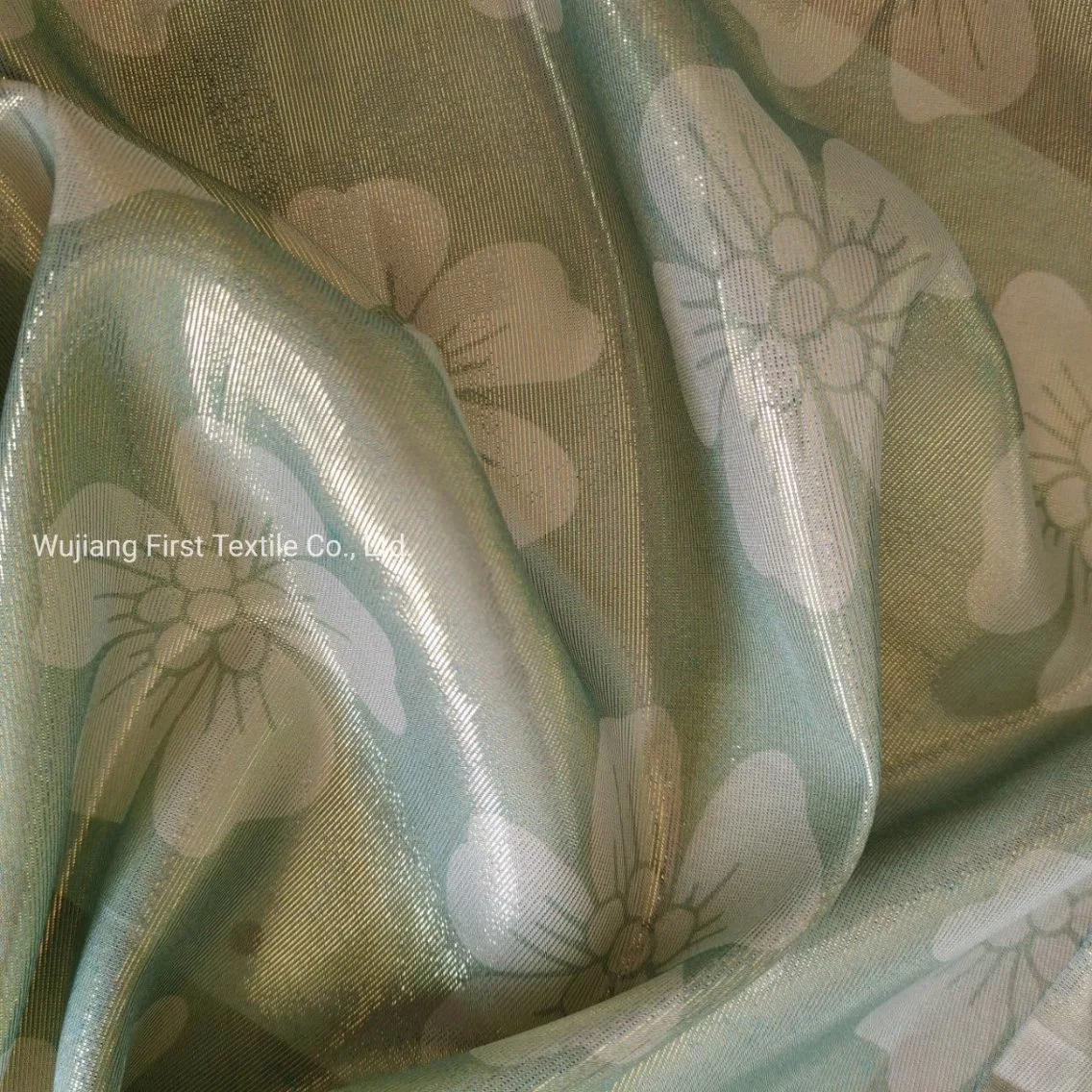 90%Silk 10%Metalic Jacquard Metalic Lurex Clip Woven Fabric for High Мода