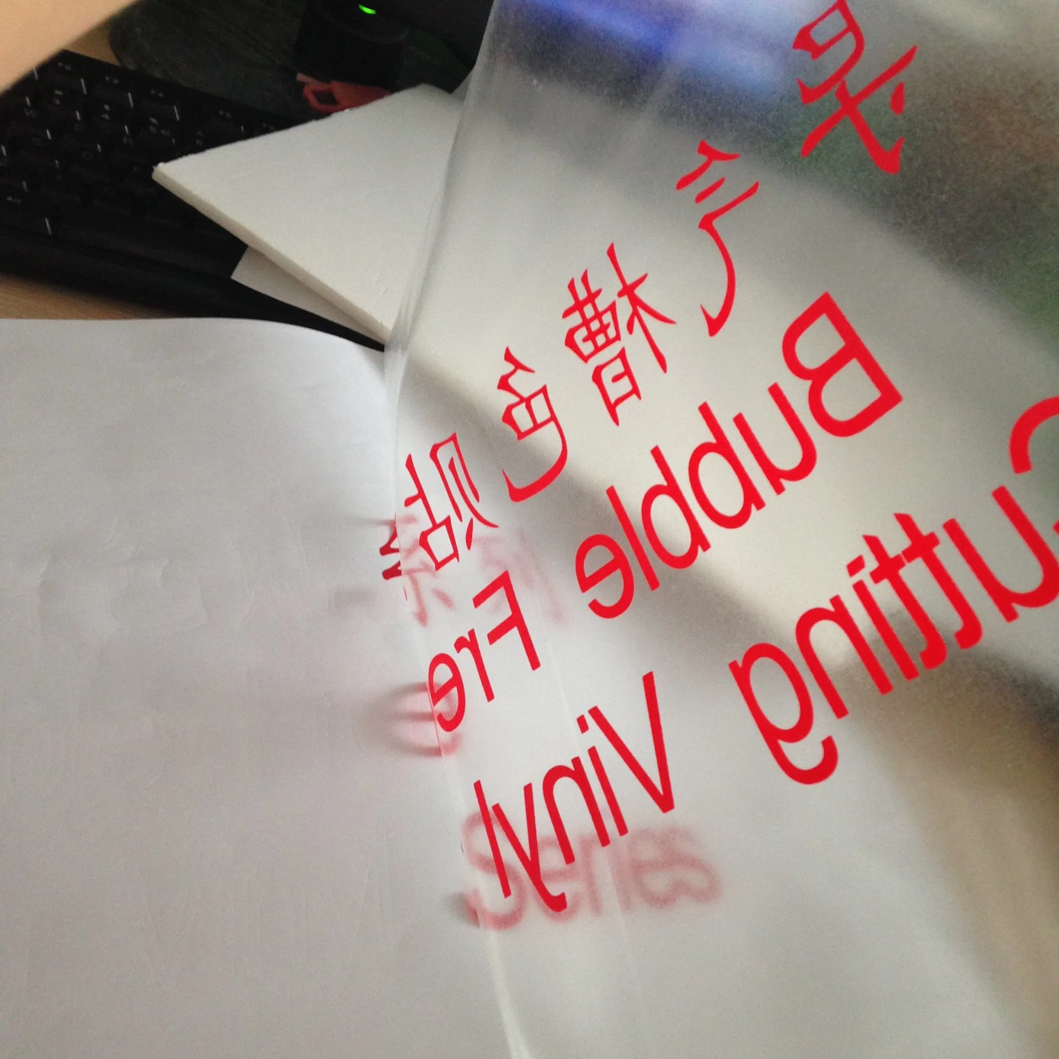 Removable PVC Clear Cutting Transfer Vinyl Application for Letters