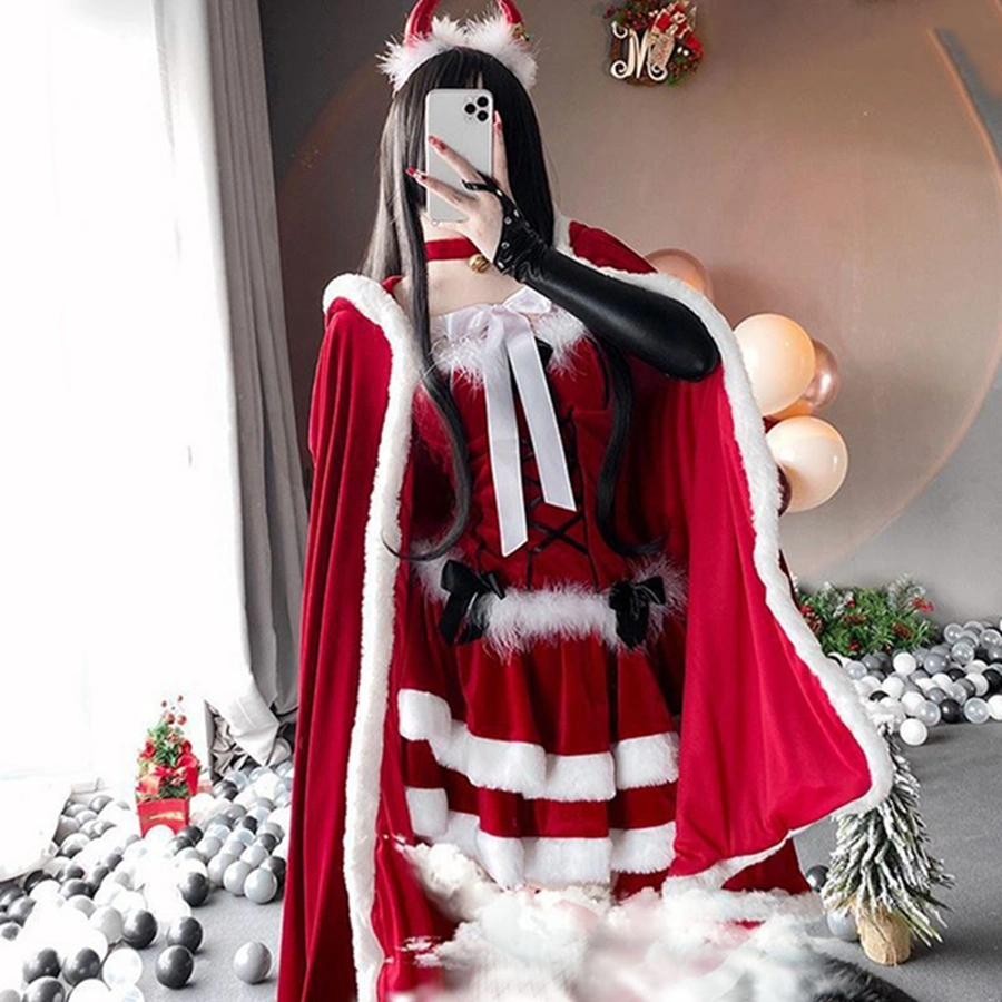 New Christmas Costume Anchor Uniform Temptation Sexy Maid Cosplay Christmas Costume Skirt Christmas Party Wear