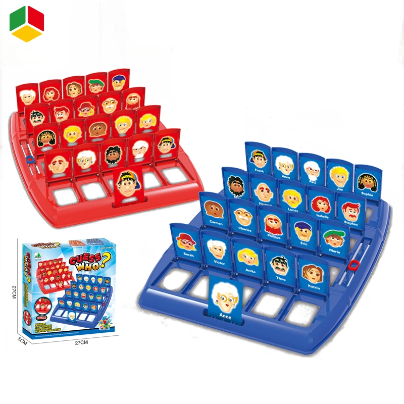 QS Toys Regalo promocional Familia Funny Juego de batalla plástico Intelectual Jugar Juego de mesa Guess educativo Quién Juguetes de juego para niños Juguetes de rompecabezas para niños
